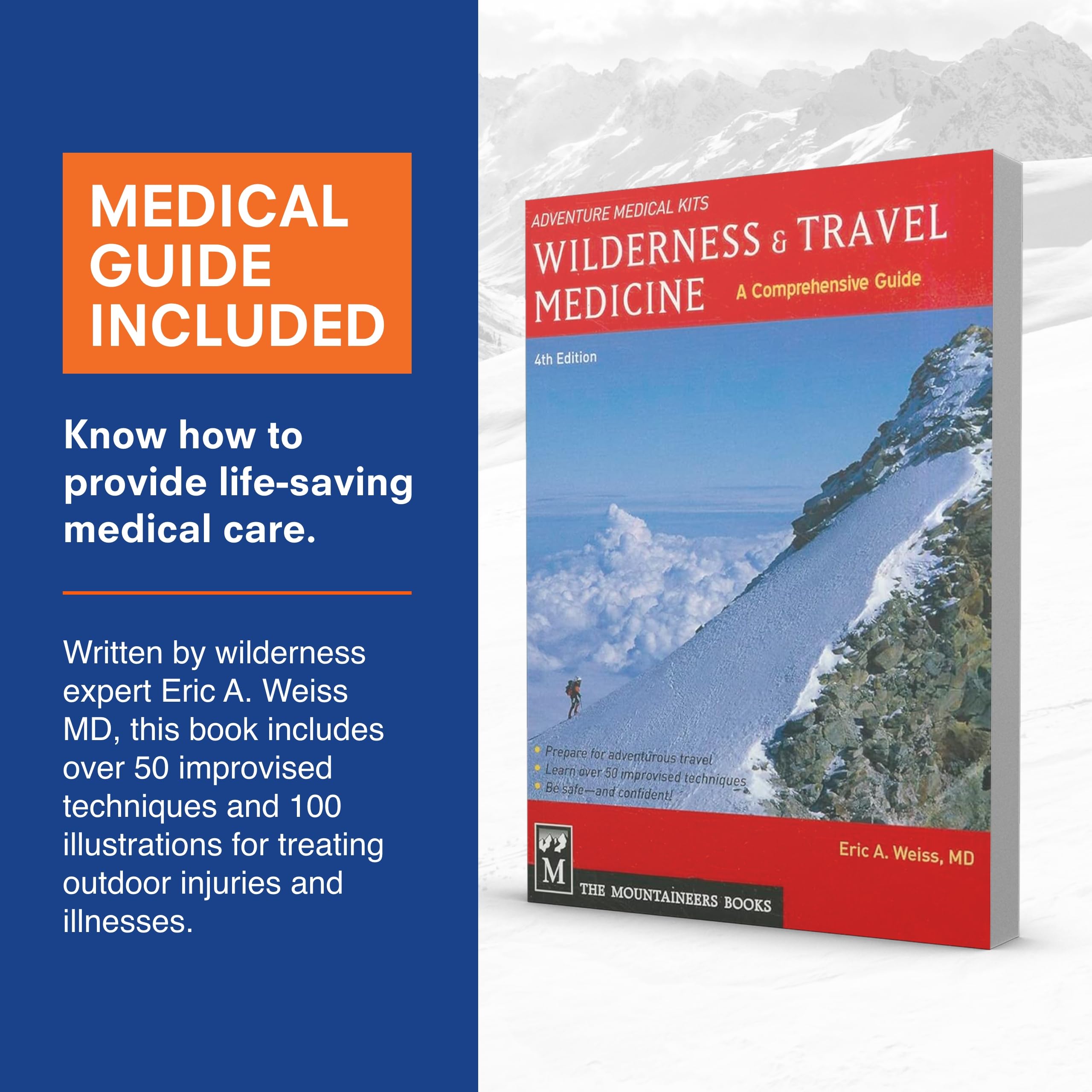 Wilderness First Aid Guide book included in the Mountain Series kit