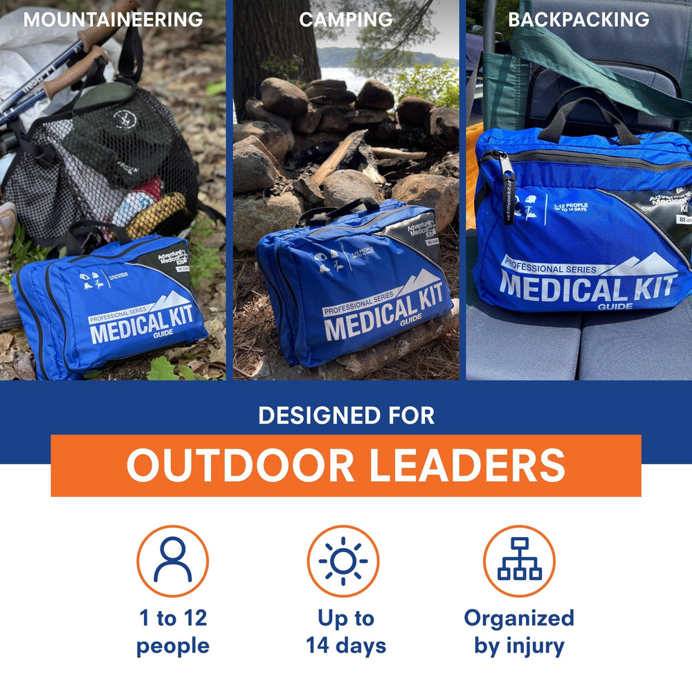 Adventure Medical Kits Pro Series organized pockets display color-coded layout for efficient triage