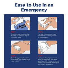 Adventure Medical Kits QuikClot packaging designed for travel-ready trauma kits.