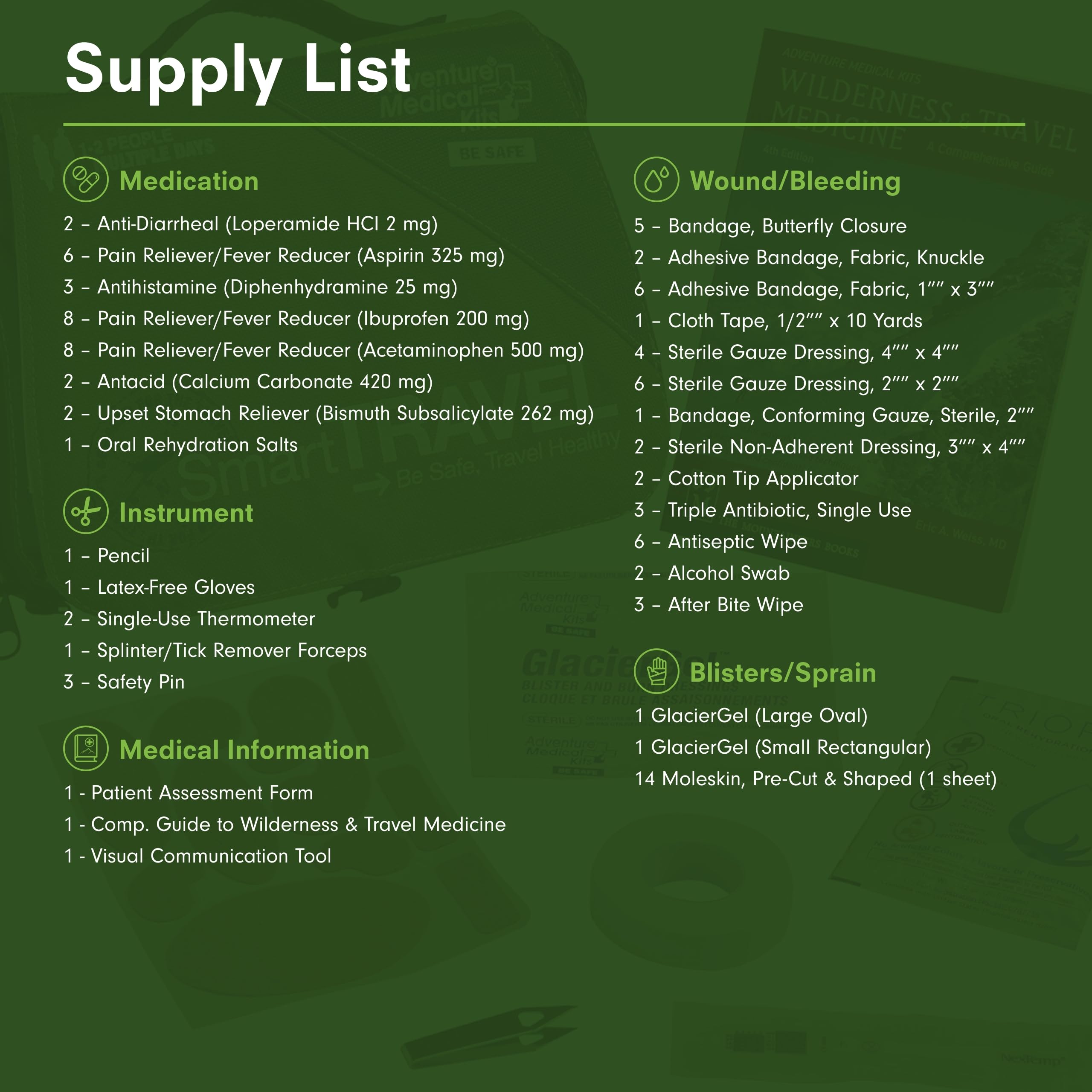 Adventure Medical Kits Smart Travel First Aid Kit compact storage keeps supplies organized for trips