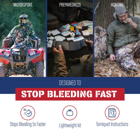 Adventure Medical Kits Trauma Pak III pressure dressing supports rapid bleed management in emergencies.