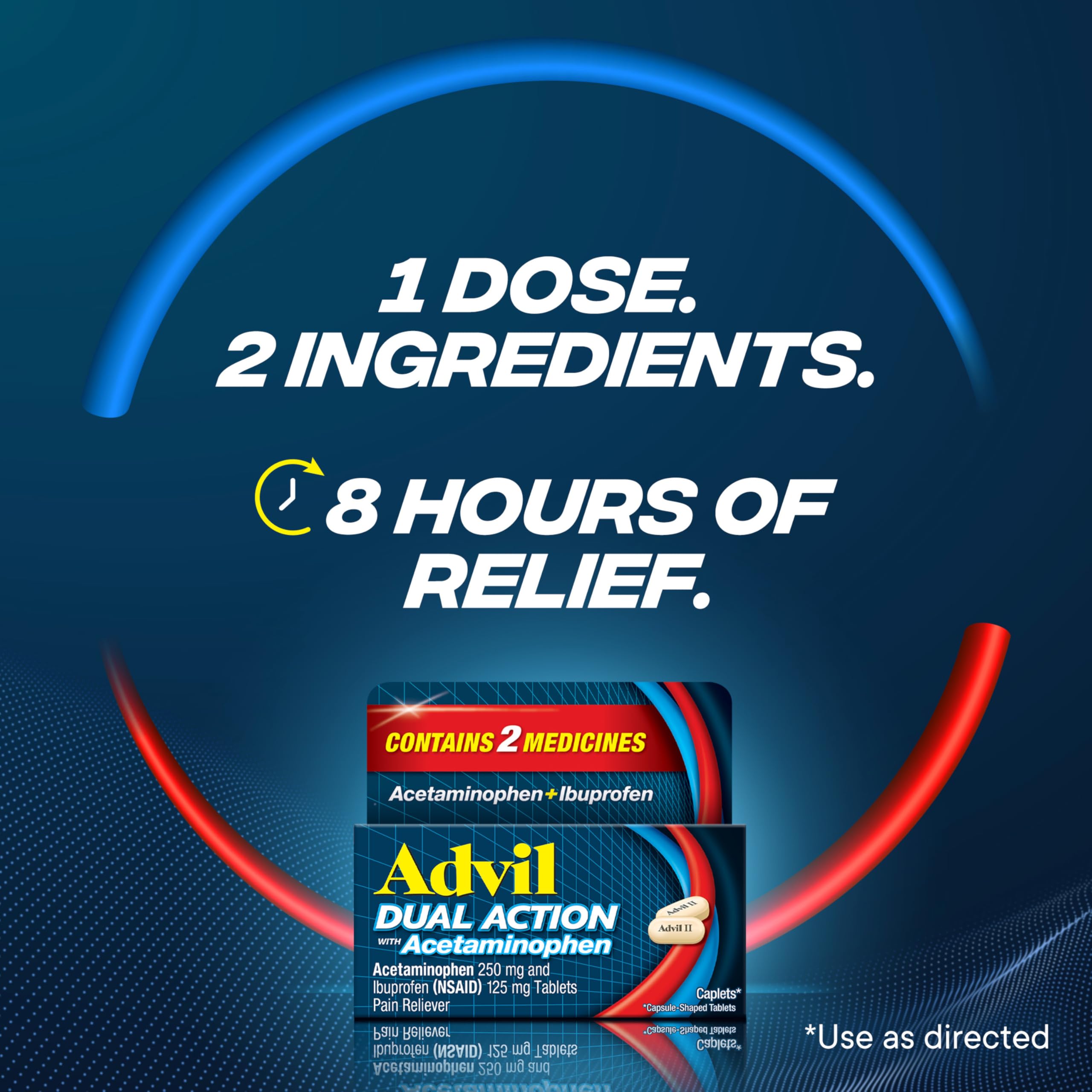 Advil Dual Action in a dorm room setup for everyday aches.