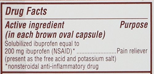 Packaging display of Advil Migraine Liqui-Gels with 40 capsules.