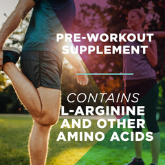 AdvoCare Arginine Extreme pre-workout mix being stirred for stamina support.
