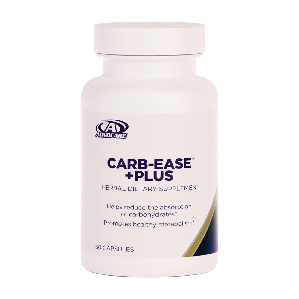 AdvoCare Carb-Ease Plus bottle front for carb management.