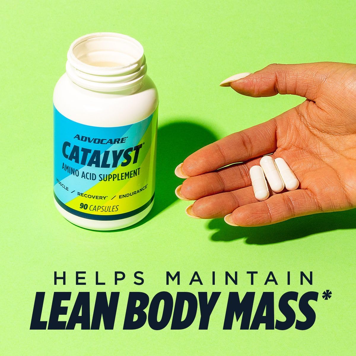 AdvoCare Catalyst scoop shows an easy serving for daily training sessions