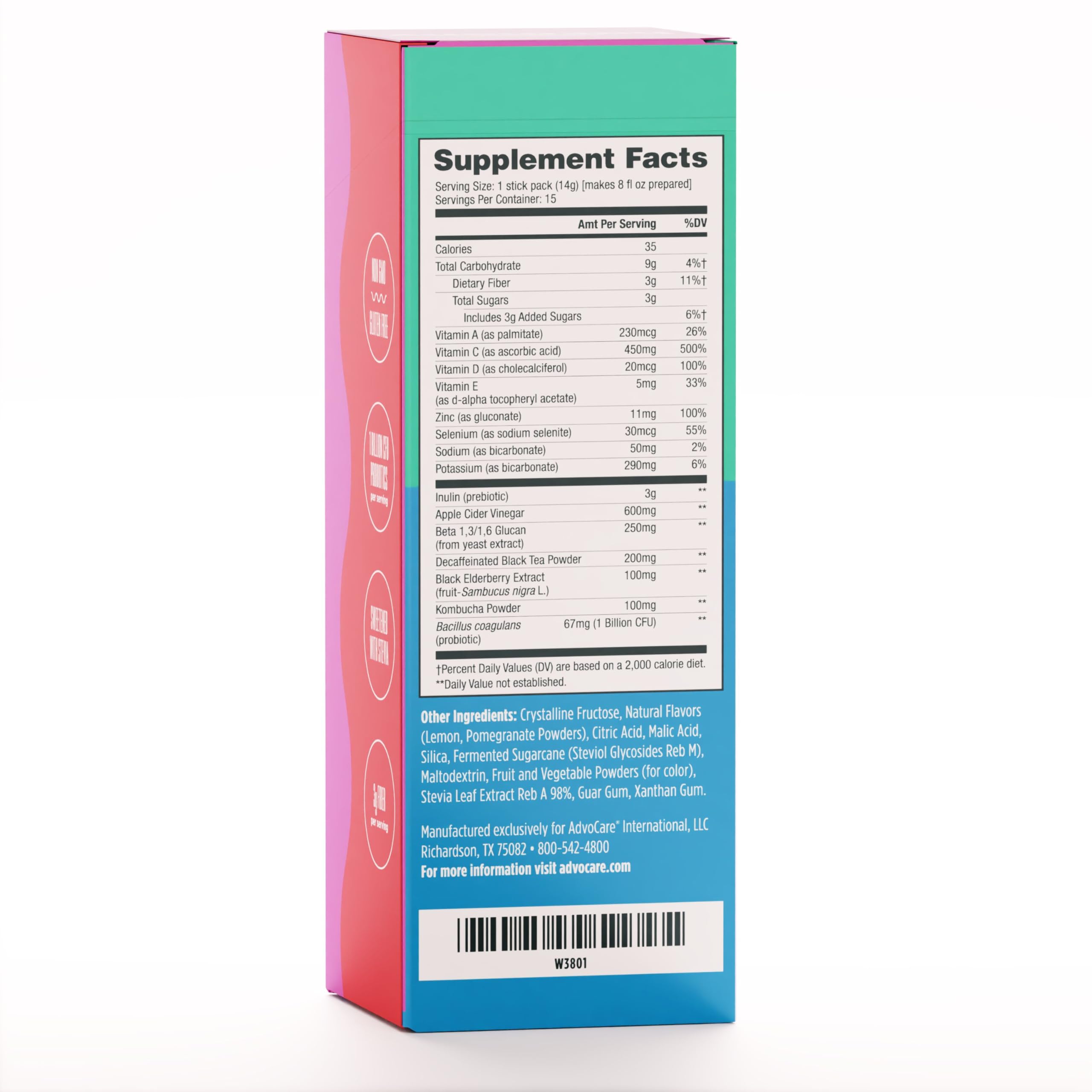 AdvoCare Harmony stick pack ready to mix for on-the-go wellness