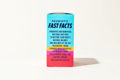 AdvoCare Probiotic FastMelt 3B CFU visual highlights potent gut bacteria support.
