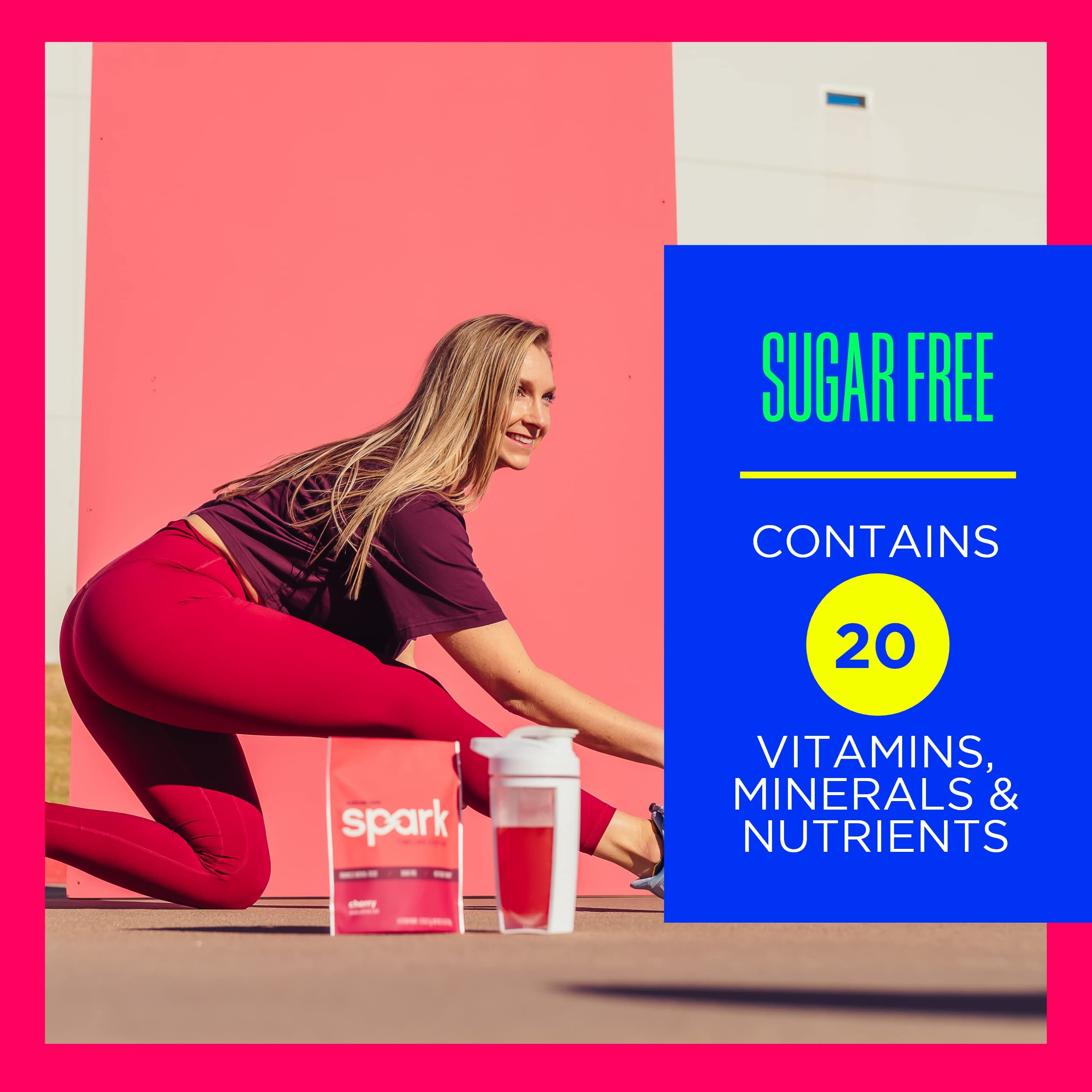 AdvoCare Spark cherry liquid in glass showcasing refreshing energy