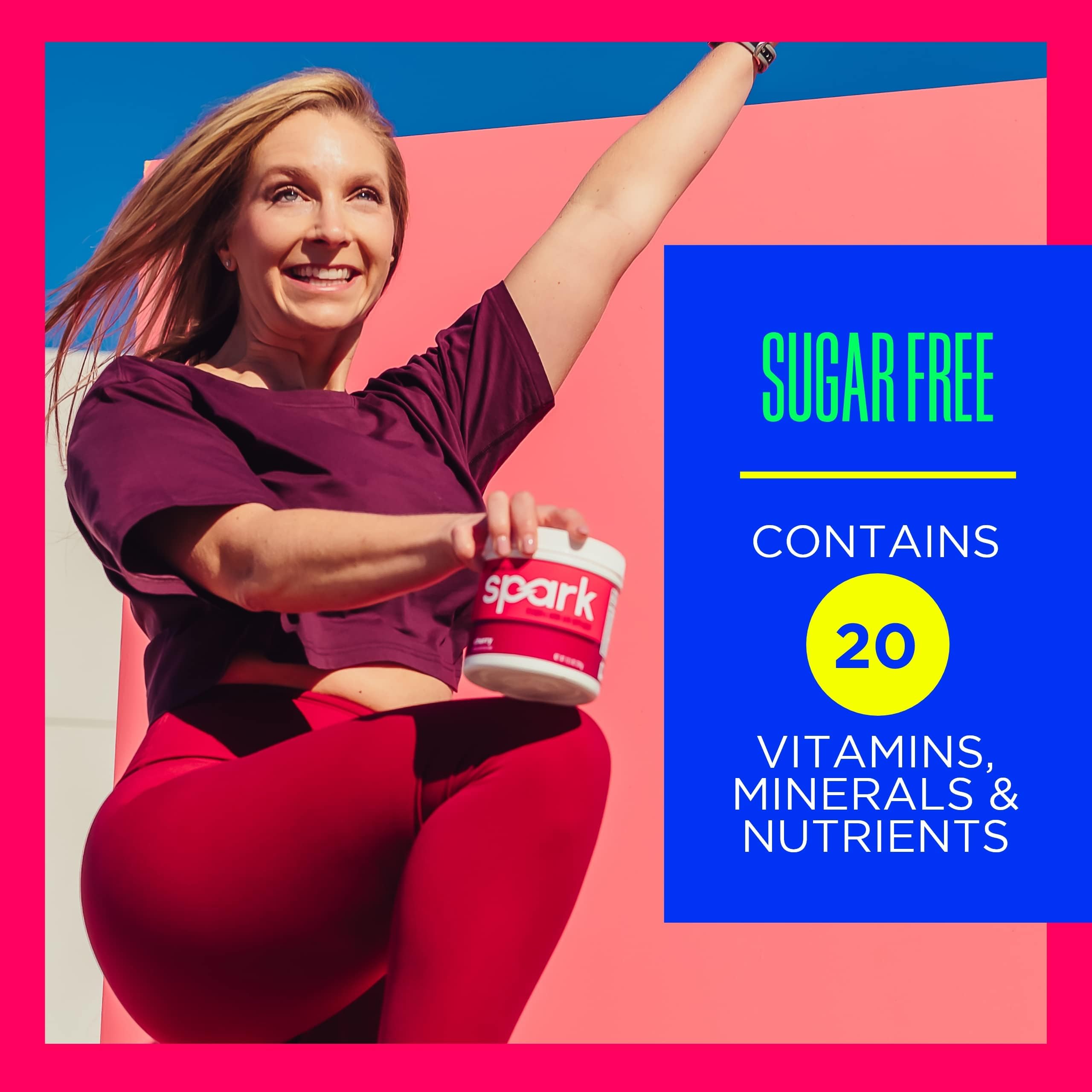 AdvoCare Spark Cherry tub front view highlights the 10.5 oz size