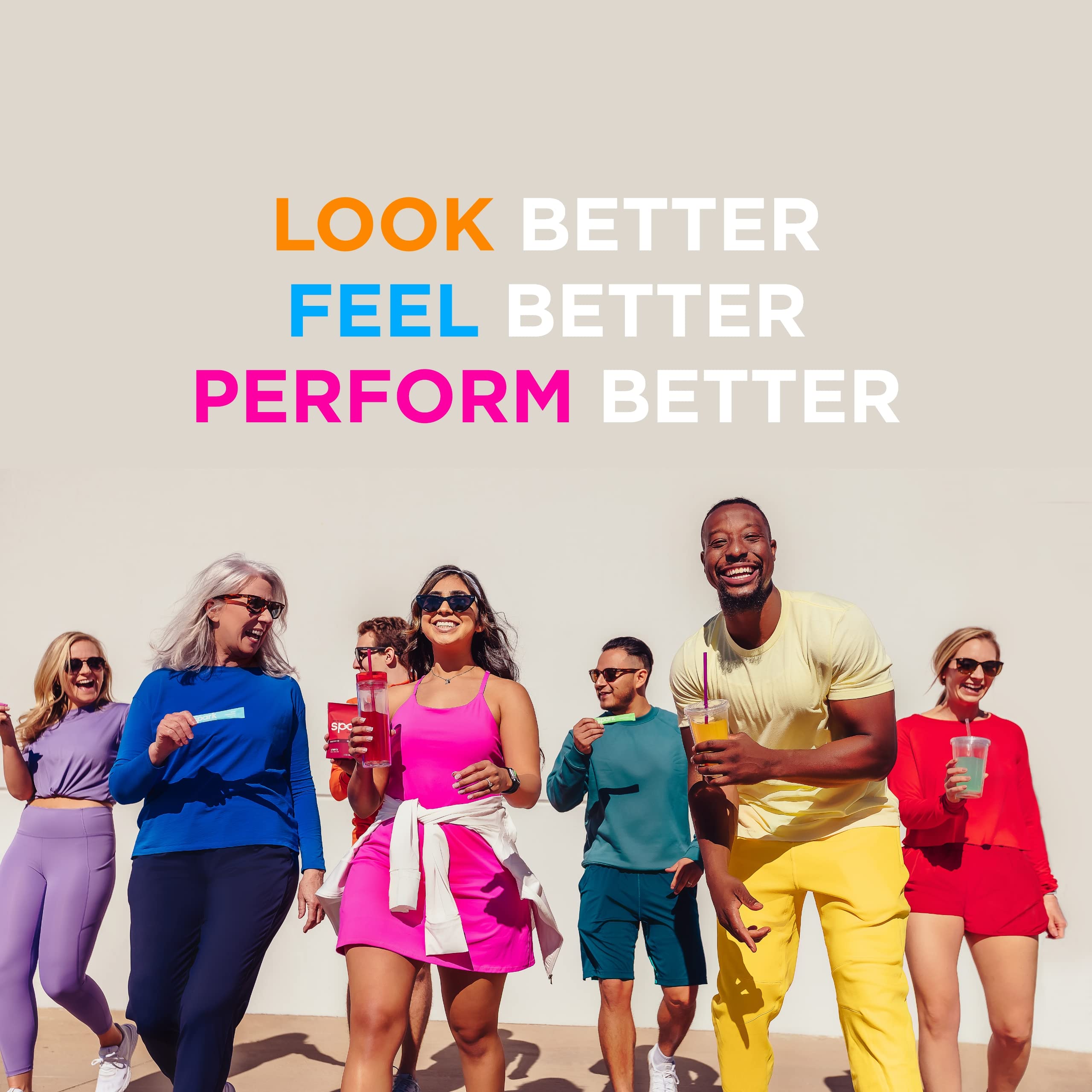 AdvoCare Spark label closeup highlights ingredients and Vitamin C.