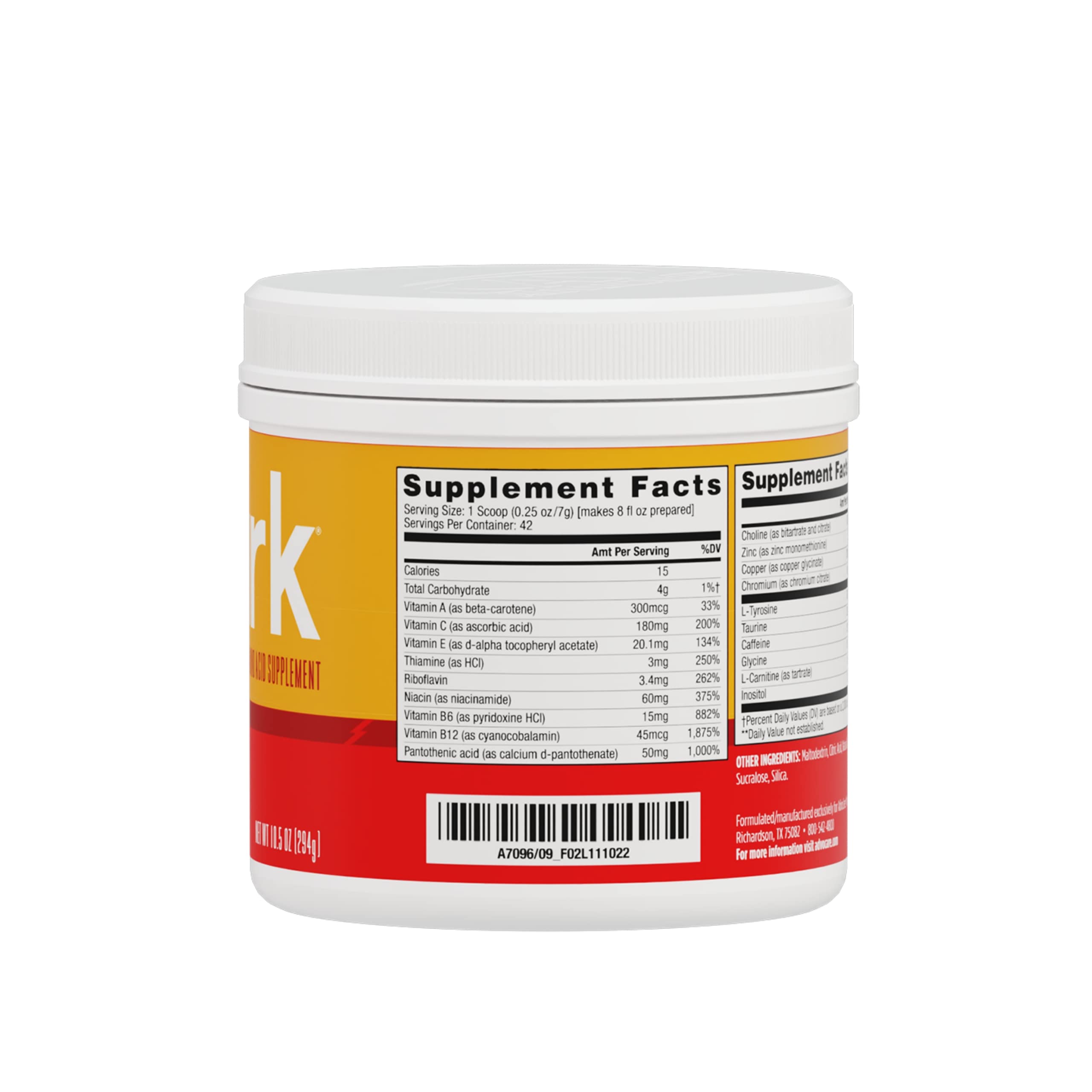AdvoCare Spark mango strawberry flavor highlights refreshing taste with focus-friendly energy.