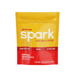 AdvoCare Spark mango-strawberry stick-pack ready for on-the-go energy.