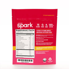 AdvoCare Spark stick pack displaying 120 mg caffeine for steady energy