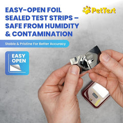 Advocate PetTest soft carrying case keeps supplies organized on the go.