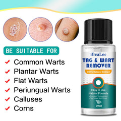 AEDNX Wart Remover closeup texture showing non-irritating formula.