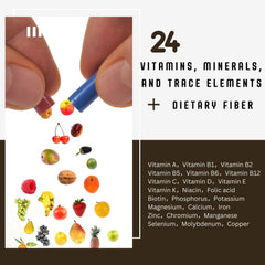 aegabe-fruit-blend-ingredients featuring 18 fruits for antioxidant support