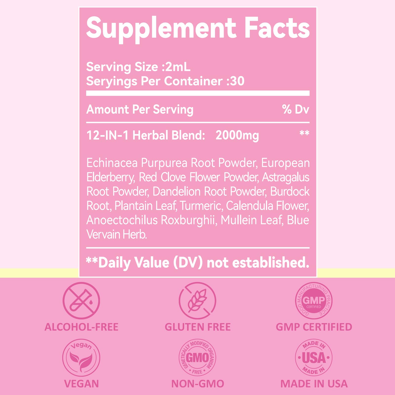 Aegisvital packaging noting vegan, alcohol-free, and sugar-free formula