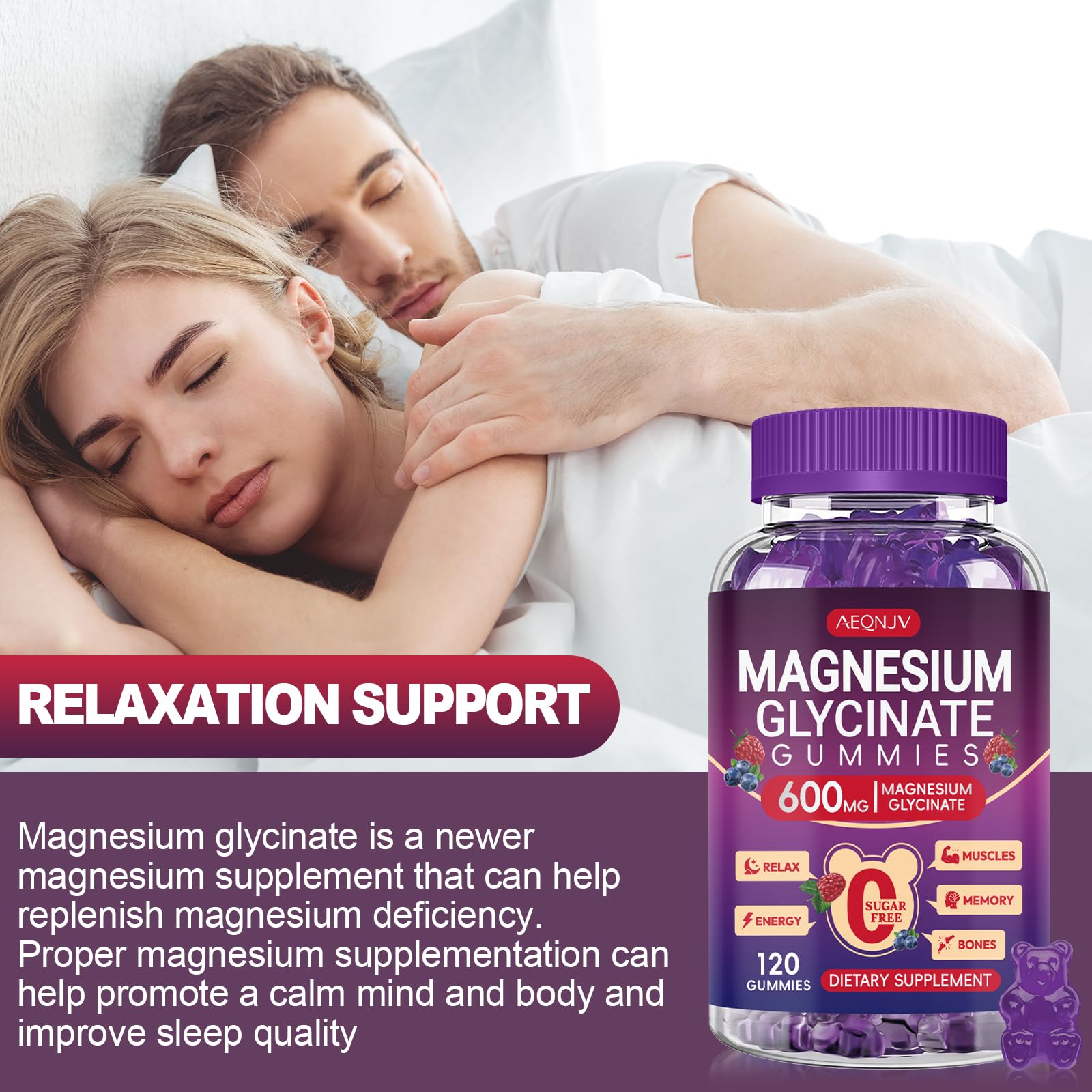 AEQNJV gummy with CoQ10 supports digestion and daily energy balance.