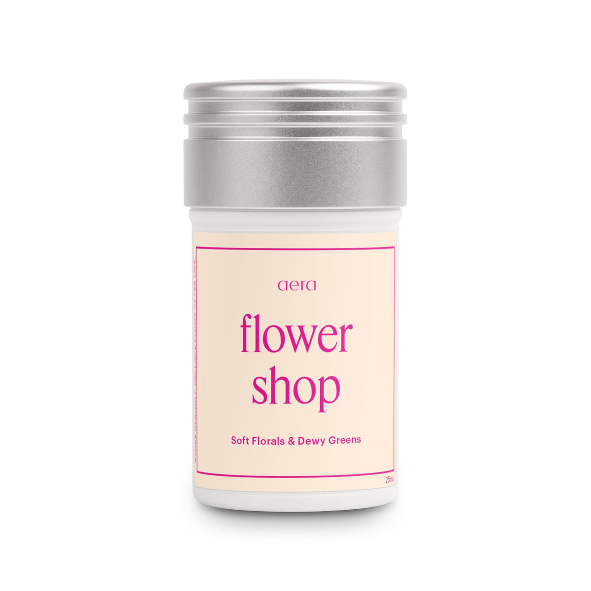 AERA Flower Shop fragrance bottle with rose and water lily for a refreshed living space.