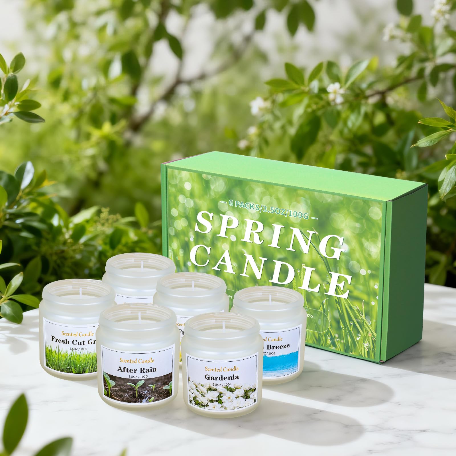 Aeraroma Gardenia candle for floral aroma and cozy vibe.
