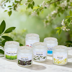 Aeraroma Rose candle for romantic fragrance and soft lighting.