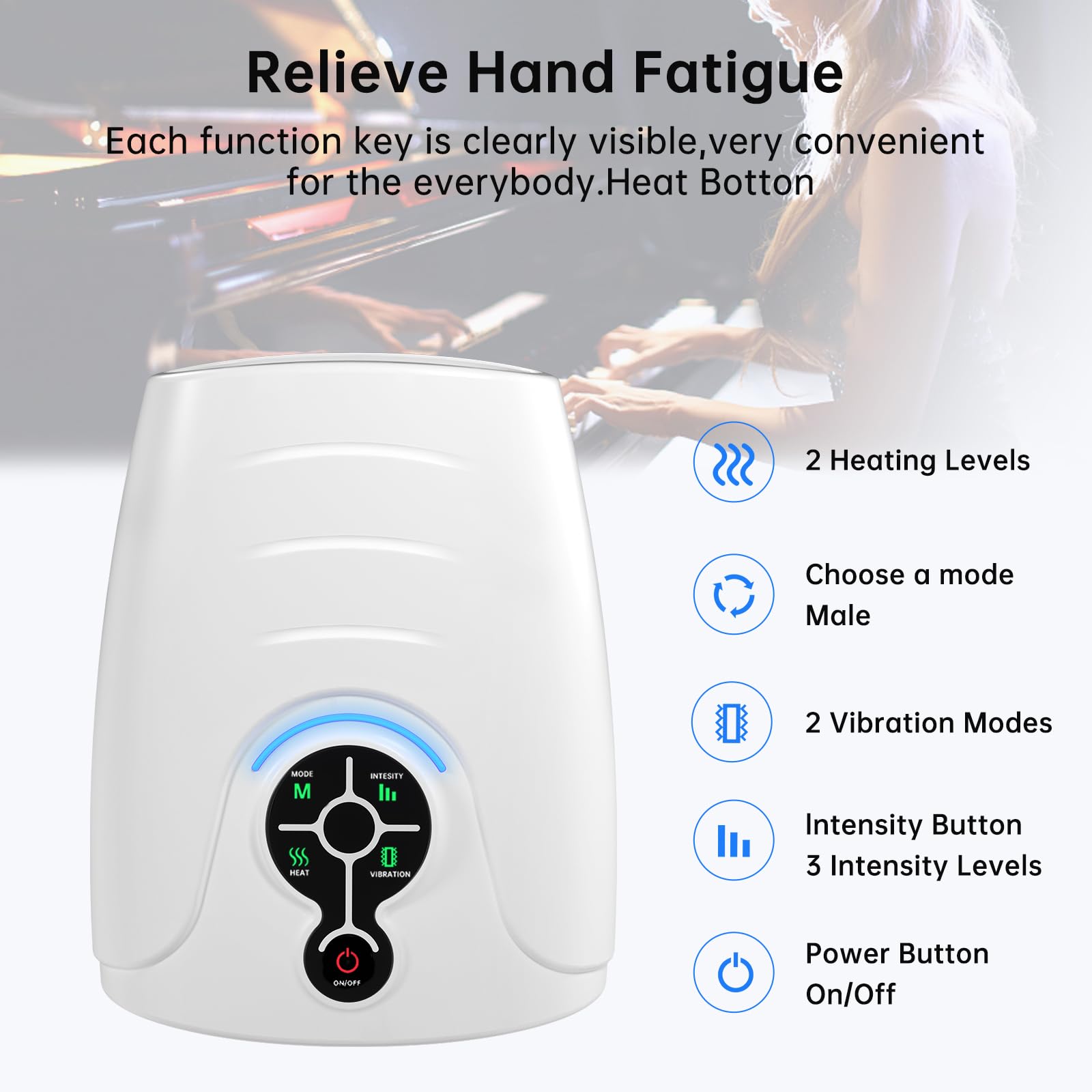 AERLANG massager with built-in timer auto-shutoff for safe sessions