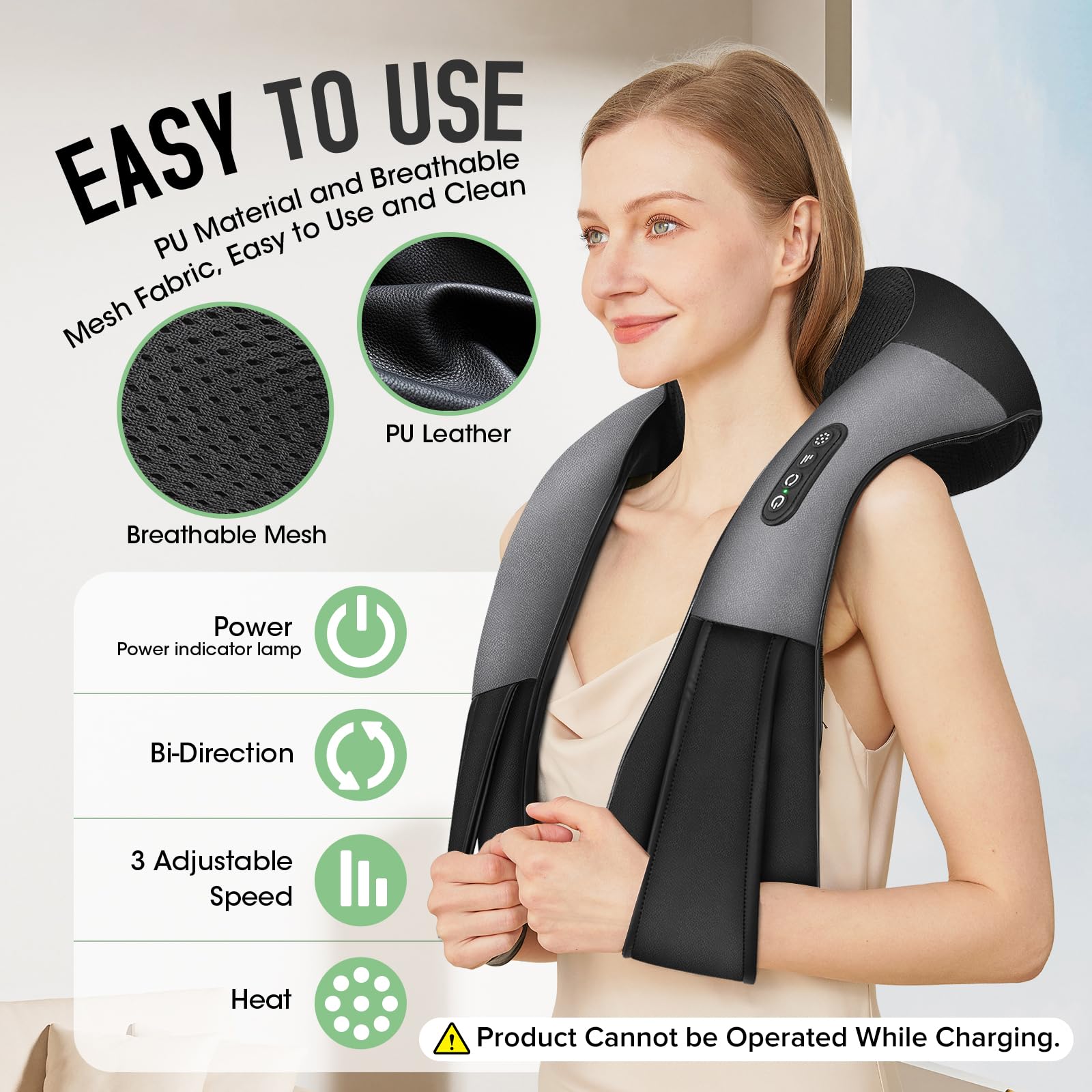 AERLANG built in heat function adds warmth to enhance comfort during sessions