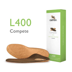 CopperGuard moisture-control top layer of Aetrex L400 keeps feet dry during activity