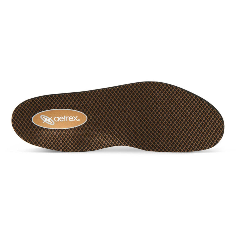 Pro-Shox cushioning on Aetrex L400 orthotics absorbs shock for smoother steps