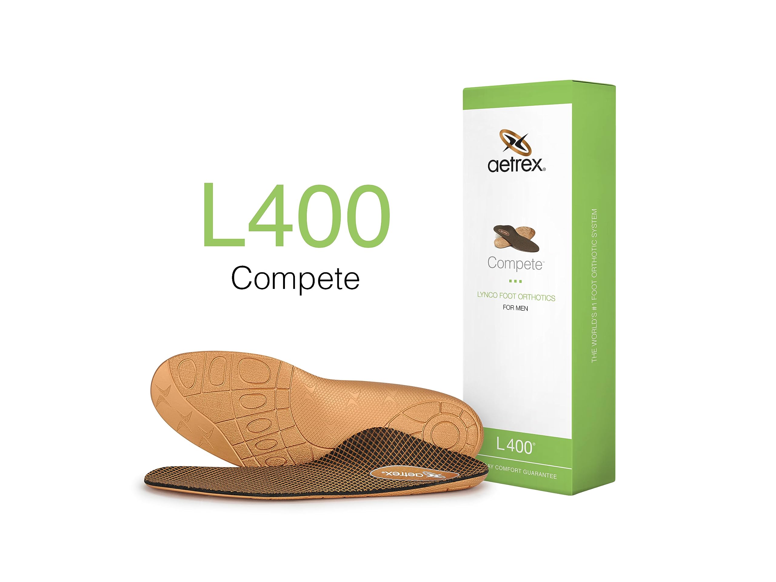 Easy spot-clean maintenance for Aetrex L400 Compete orthotics keeps feet fresh