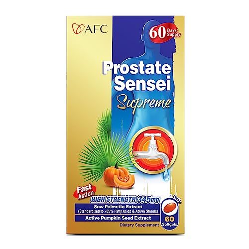 AFC Japan Prostate Sensei vitamin E softgel provides antioxidant support and hair health.