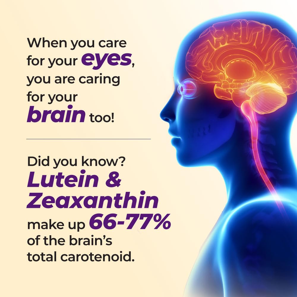 AFC Japan Ultimate Vision 4X nutrition infographic outlining lutein and zeaxanthin.