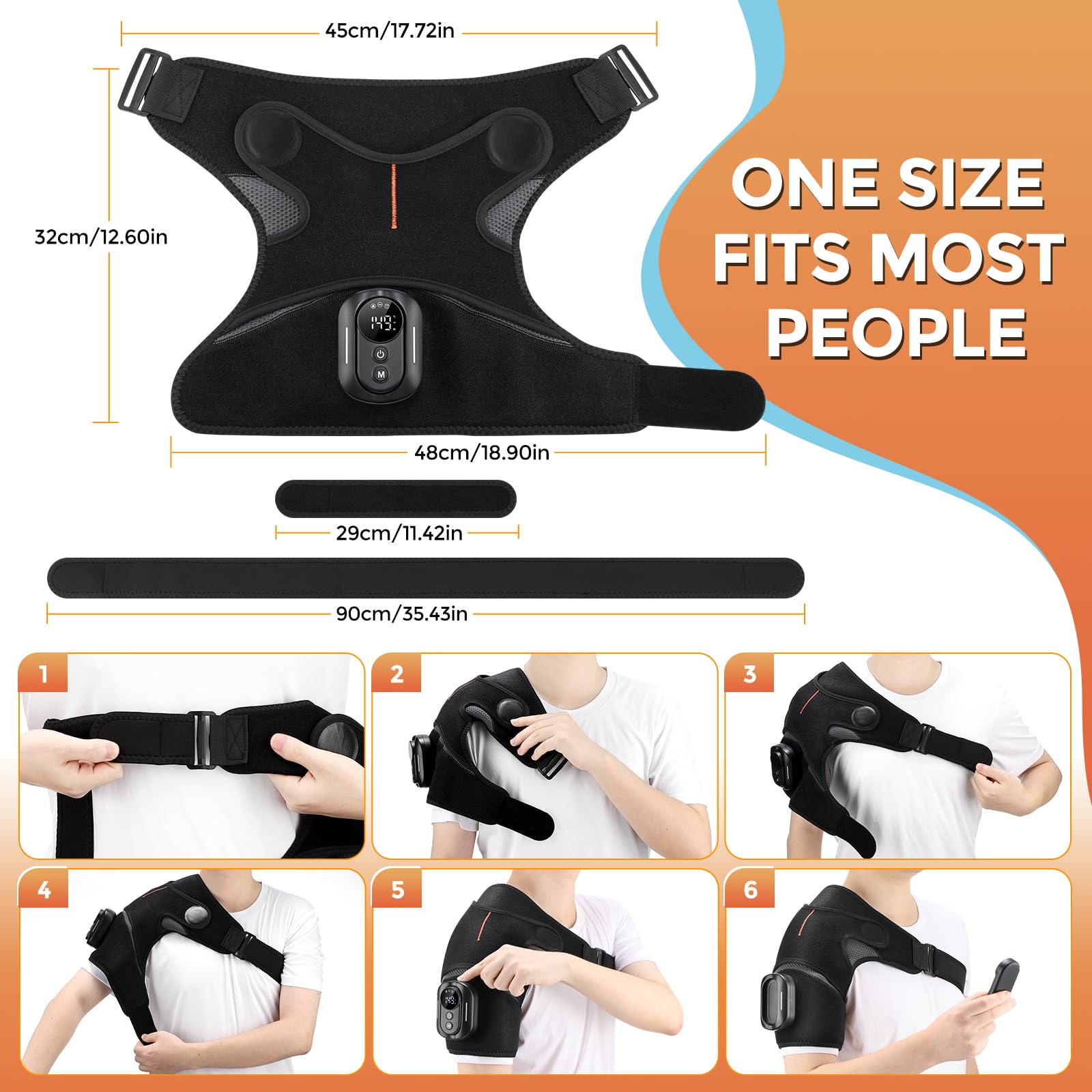 AFDEAL compact shoulder massager design for easy storage