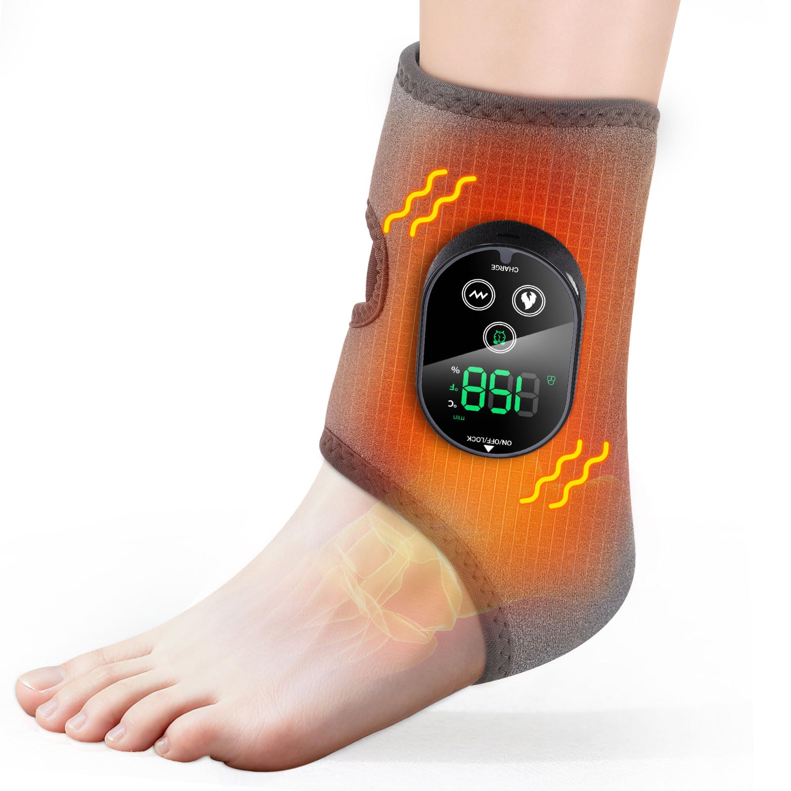 AFDEAL cordless foot ankle massager for on-the-go relief.