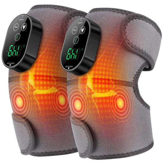 AFDEAL cordless knee heating pad with battery power for portable warmth on the go.