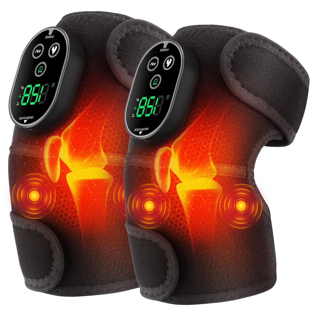AFDEAL cordless knee heating pad battery provides up to 80 minutes of warmth
