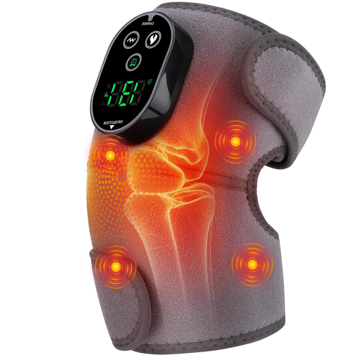 AFDEAL cordless knee heating pad with compact design for on-the-go warmth