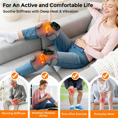AFDEAL three-level vibration targets knees and calves for soothing massage.