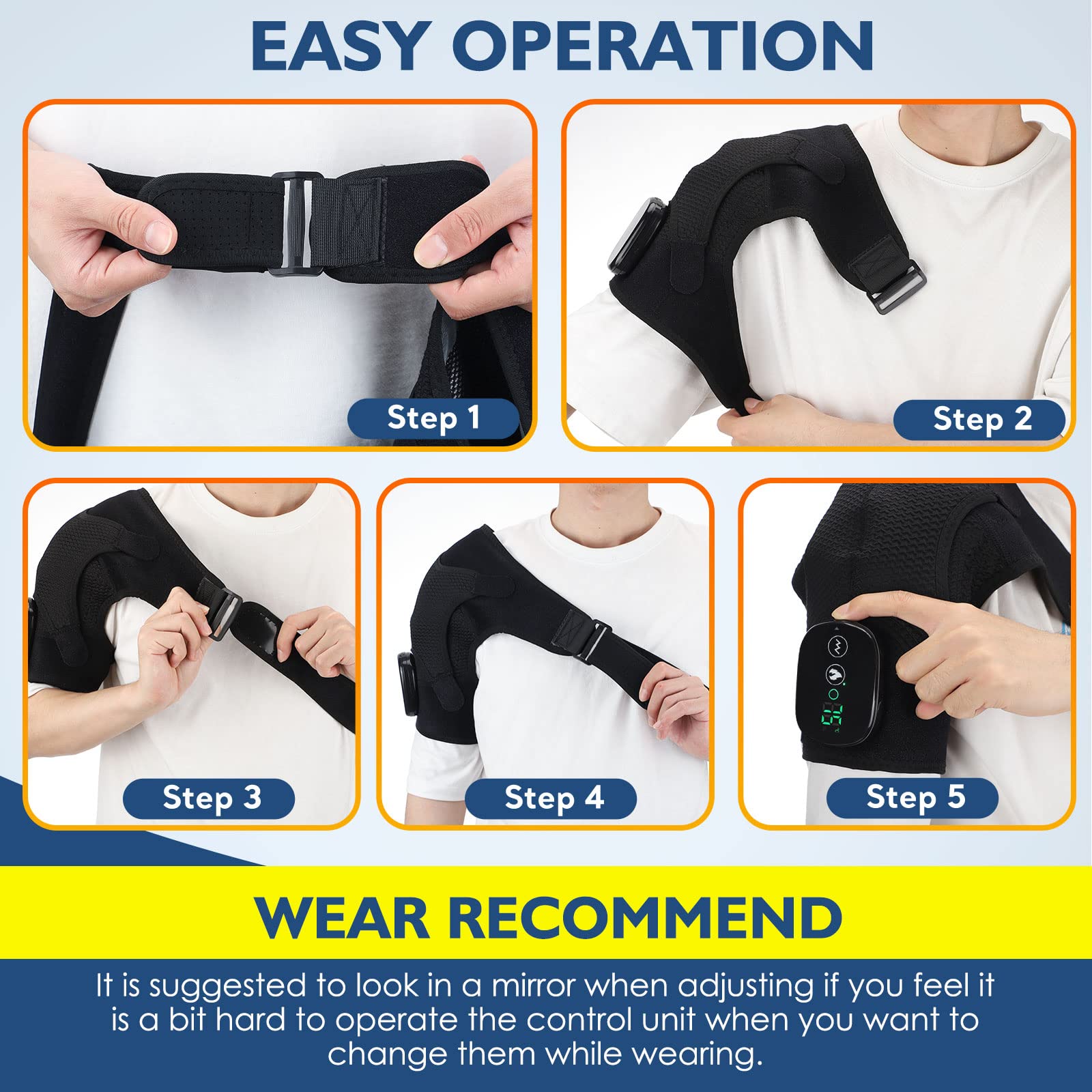 AFDEAL neoprene shoulder wrap provides soft, supportive compression