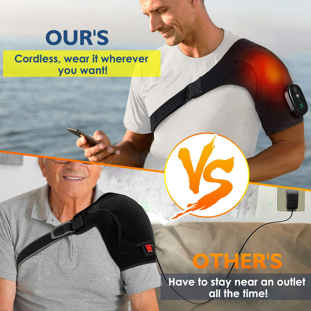 AFDEAL shoulder brace with vibration massage feature
