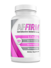 Affirm Nitric Oxide Booster for Women bottle with 150 tablets, ready for daily energy support.