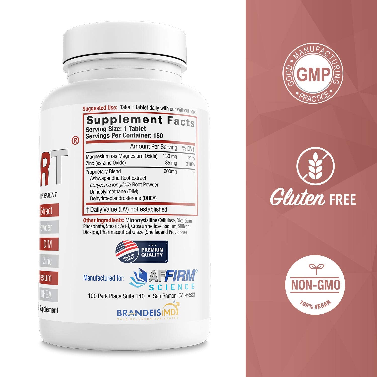 Affirm wellness tray with supplement signaling daily health focus