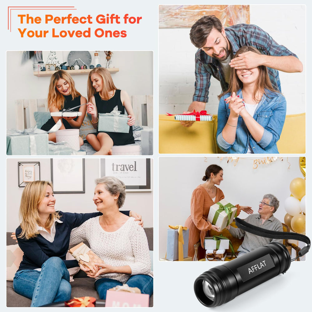 AFFLAT gift-ready packaging emphasizing easy operation and wellness gift.