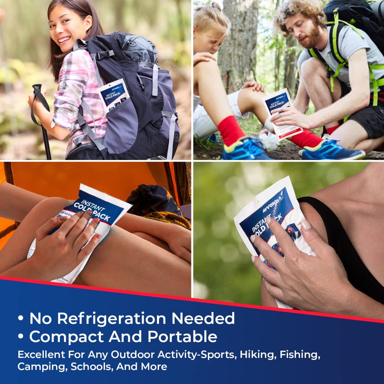 Affordtex injury cooling pack supports temporary comfort after sprains.