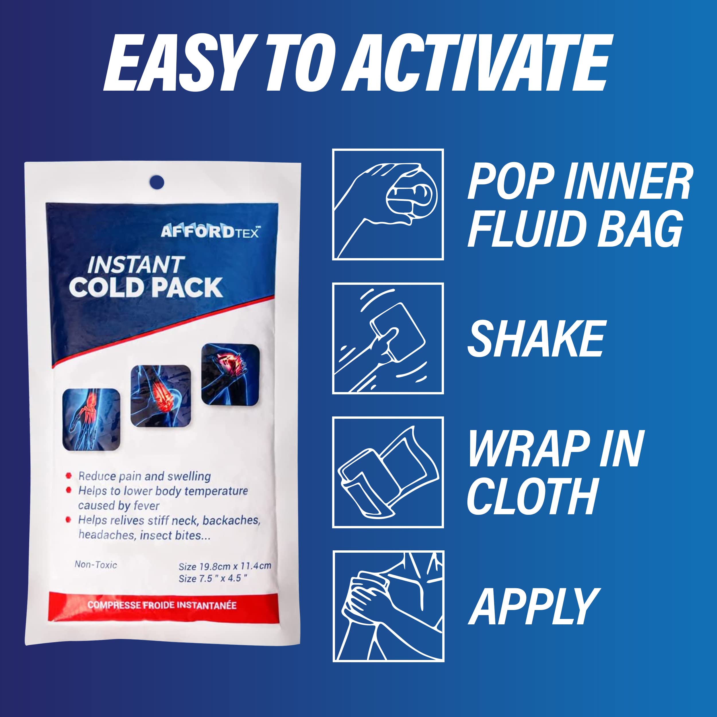 Affordtex versatile cooling pack for home and outdoor use.