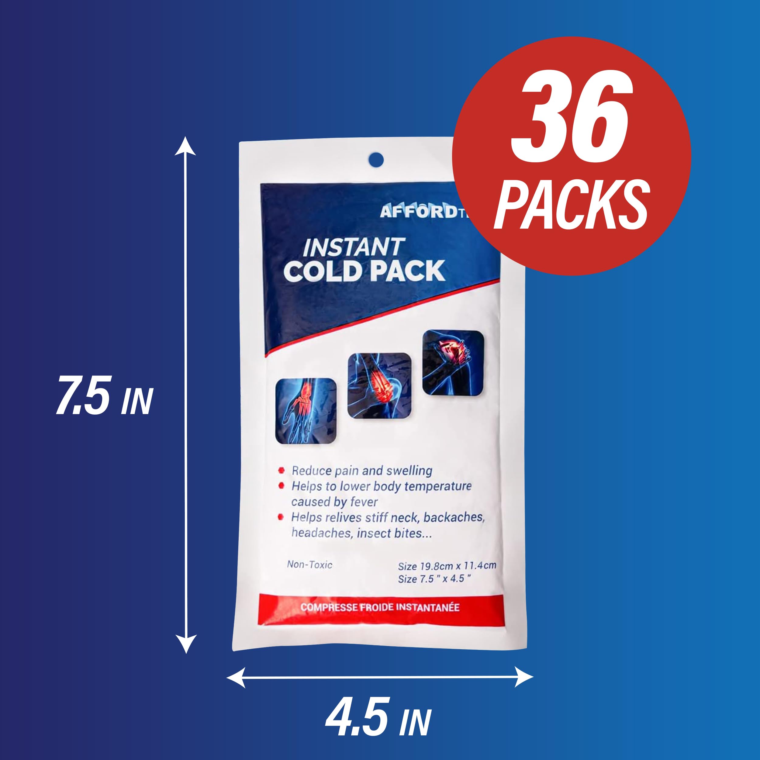 Affordtex travel-friendly cold pack fits into bags and kits.