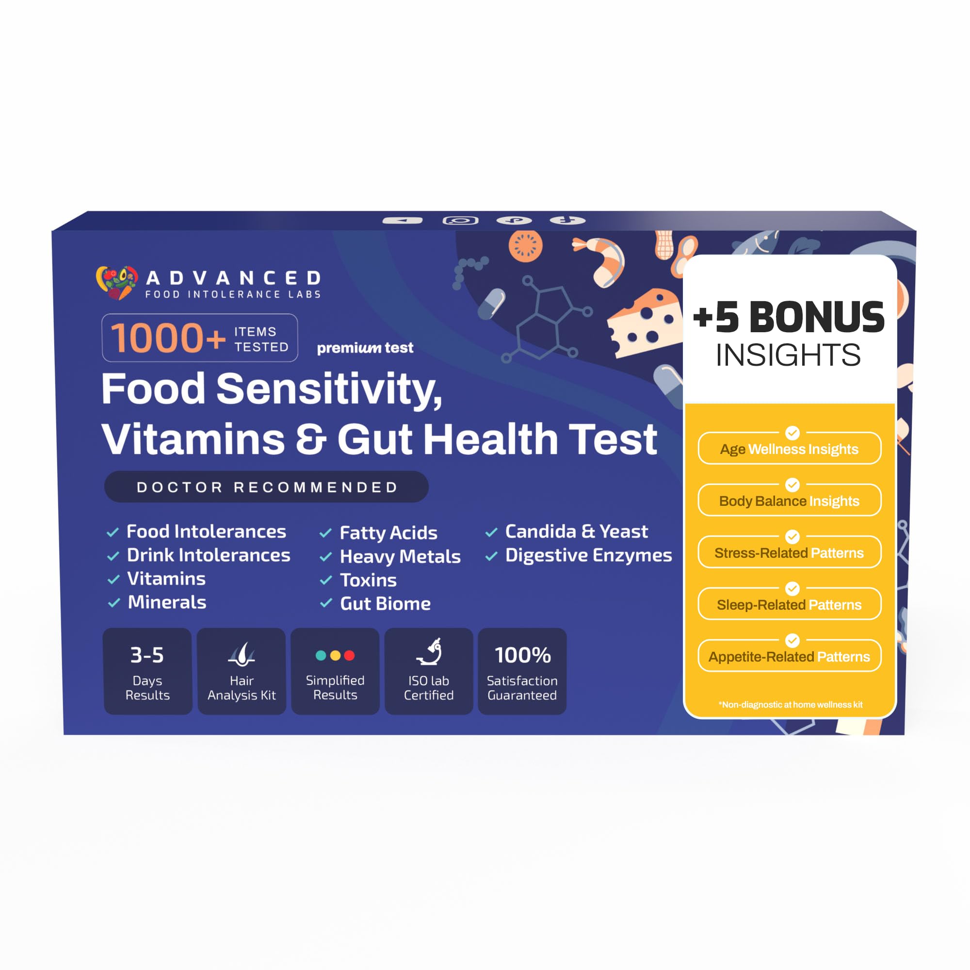 AFIL Upgraded hair-sample collection for at-home wellness insights into foods and nutrients.
