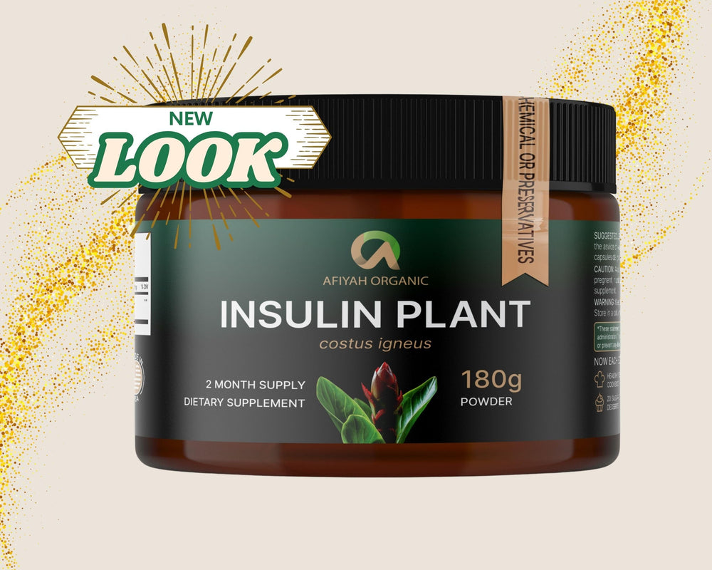 Afiyah Organic Costus Igneus jar showcasing USA-made quality.