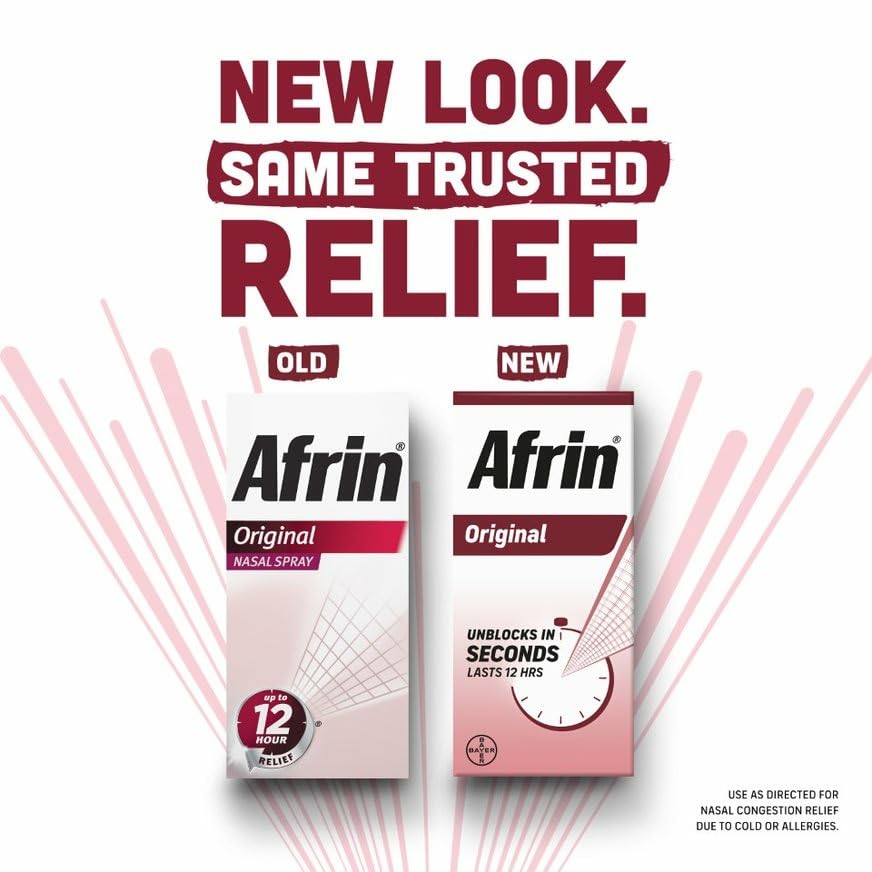 Afrin 3 bottles-pack packaging showing multiple doses for family use